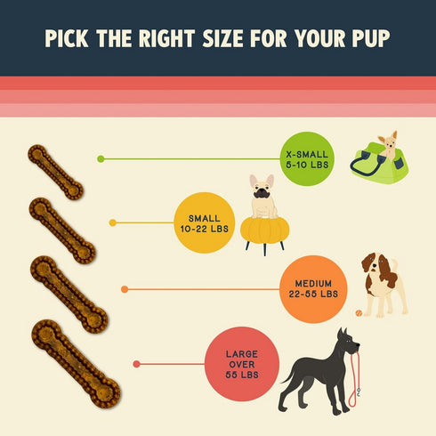 Jiminy's Dental Chew Dog Treats for Large Adult Dogs 7Ct - Poudre Pet and Feed Supply